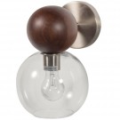 Babble vegglampe glass valnøtt thumbnail