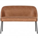 WOOOD VOGUE DINING BENCH LEATHER COGNAC thumbnail