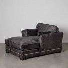 Sjeselongsofa mørkegrå 114x155x92 thumbnail