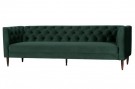 WOOOD NISA SOFA 3 SEATER VELVET DARK GREEN thumbnail