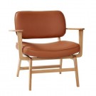 Hübsch Haze Lounge Chair Brown thumbnail