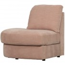Vtwonen FAMILY 1-SEAT ELEMENT ROUND CORNER LEFT WOVEN FABRIC PINK thumbnail