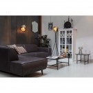 BePureHome STATEMENT CORNER SOFA LEFT SUEDINE BLACK thumbnail