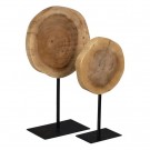 FIGURE NATURAL-BLACK WOOD-IRON 17 X 17 X 31 CM thumbnail