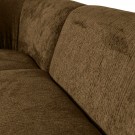 WOOOD SLOPING CORNER SOFA LEFT STRUCTURE VELVET BRASS thumbnail