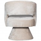 WOOOD EBBA SWING ARMCHAIR - CHENILLE FABRIC - NATURAL  thumbnail