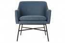 ARMCHAIR POLYESTER METAL 66X62X75 BLUE thumbnail