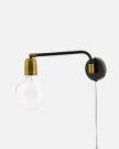 Vegglampe, House Doctor Molecular, Sort/Messing thumbnail