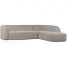 WOOOD SLOPING CORNER SOFA RIGHT OFF WHITE MELANGE thumbnail