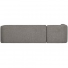 WOOOD SLOPING CORNER SOFA LEFT GREY MELANGE thumbnail