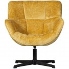 WOOOD WIBO SWIVEL ARMCHAIR IN CHINELLE FABRIC - CARRIE  thumbnail