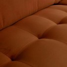 WOOOD RODEO CLASSIC SOFA 3-SEATER VELVET RUST thumbnail