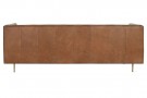 COUCH LEATHER STEEL 211X82X61 CAPITONE thumbnail