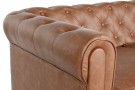 COUCH POLYESTER WOOD 151X79X70 2 SEATS BROWN thumbnail