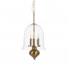 CEILING LAMP GOLD METAL / GLASS LIGHTING 33 X 33 X 54 CM thumbnail