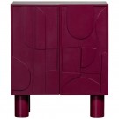 WOOOD NOTICE CABINET WOOD Expresso eller Burgunder thumbnail