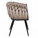 2 stoler i sett CHAIR BEIGE-BLACK FABRIC-METAL ROOM 62 X 59 X 77 CM thumbnail