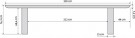 Durban ovalt 230 x 105cm spisebord thumbnail