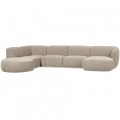 WOOOD POLLY SOFA U-SHAPE LEFT SAND thumbnail