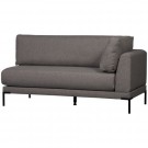 Vtwonen COUPLE DINING BENCH CORNER ELEMENT LEFT GREY MELANGE thumbnail