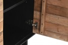 Skjenk resirkulert tre i furu 180x40x76 sort thumbnail
