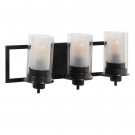 VEGGLAMPE  BLACK METAL / GLASS LIGHTING 56 X 17 X 21 CM thumbnail