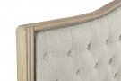 Gummitre lin sengegavl 180x10x120 beige thumbnail