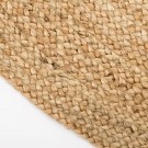 Rundt gulvteppe natur jute 180x180 thumbnail