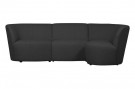 WOOOD COCO 3-SEATER ROUNDED RIGHT BOUCLÉ DARK GREY thumbnail