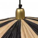 WOOOD Loic anheng stripe sort/naturlig ø95cm thumbnail