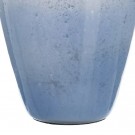 Dekorativ flaske i blått glass 12x12x33 thumbnail