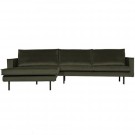 WOOOD RODEO CHAISE LONGUE RIGHT VELVET HONEY YELLOW thumbnail