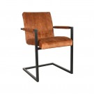 MILO DINING CHAIR OCHER VELOUR thumbnail