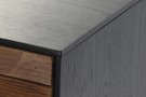 Skjenk resirkulert tre i furu 180x40x76 sort thumbnail