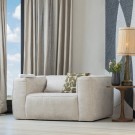 WOOOD BEAN ARMCHAIR IN EXTRA DURABLE POLYESTER FABRIC - NATURAL COLOR thumbnail