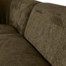 WOOOD SLOPING CORNER SOFA LEFT STRUCTURE VELVET BONSAI thumbnail