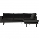 WOOOD RODEO CORNER SOFA RIGHT VELVET ANTHRACITE thumbnail