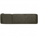 WOOOD SLOPING CORNER SOFA RIGHT STRUCTURE VELVET FROST thumbnail