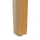 Spisestol natur-sort teak tre-skinn 55x54x77 thumbnail