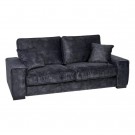 3 SEATER SOFA DARK GREY FABRIC ROOM 230 X 93 X 97 CM thumbnail