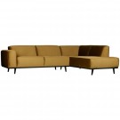 WOOOD STATEMENT CORNER SOFA RIGHT VELVET HONEY YELLOW thumbnail