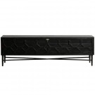 WOOOD BEQUEST TV UNIT WOOD BLACK 160 CM thumbnail
