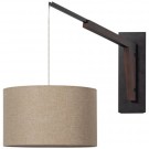 Brim vegglampe med skjerm tre/rotting natur thumbnail