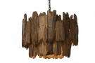 CEILING LAMP TEAK IRON 65X65X50 HECHO A MANO LA-217896 thumbnail