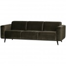 WOOOD STATEMENT 3-SEATER 230 CM VELVET WARM GREEN thumbnail