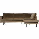 WOOOD RODEO CORNER SOFA RIGHT VELVET TAUPE thumbnail