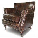 Classic leather Conner 1-Seater dark brown  thumbnail