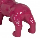 FIGURE BULL DOG FUCHSIA RESIN 88 X 38 X 63 CM thumbnail