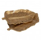 3stk, FIGURE LEAVE GOLD POLYRESIN DECORATION 25 X 13 X 2 thumbnail