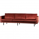 WOOOD RODEO 3 SEATER VELVET CHESTNUT thumbnail